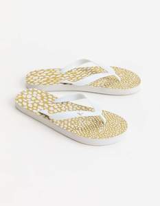 Stella + Gemma Flip Flops White