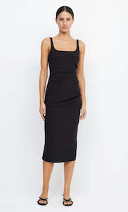 Be Mine Square Neck Black Midi