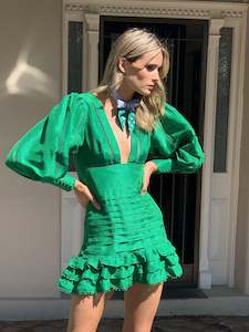 Womenswear: Mariposa Emerald Dress