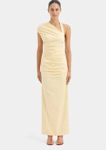 Giacomo Gathered Gown Butter