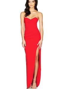 Womenswear: Bisous Gown Red