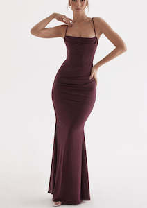 Milena Corset Maxi Cherry