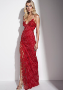 Motel Jay Gown Red