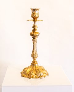 A108: Stunning Gold Candlestick holder