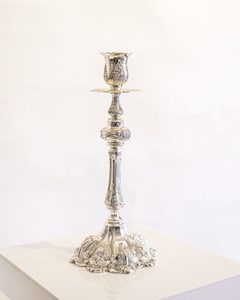 A109: Luxury Silver Candlestick