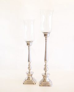 A105: Silver Candlestick Holder ( Set of 2)