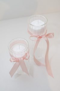 A01: Ribbed Cylinder Candle (without candle)