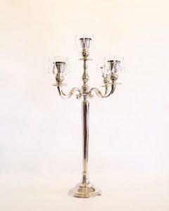 A100: CANDELABRA CLEAR CRYSTAL & Acrylic cups