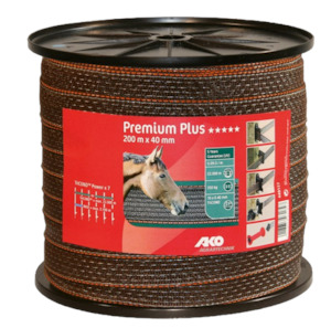 Electric Fence Polytape-40mm Brown/Orange-Designed for Equine Styx Solutions