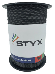 Power Horse Tape Kiwi Black-20mm wide - 5 x S/S & 5 x TC wires x 200m Styx Solutions