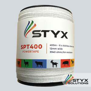 Powertape 6 x S/S wires, 12mm wide x 400m Styx Solutions