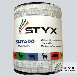 SMT400 MegaTape 10 S/S wires 12mm x 400m Styx Solutions