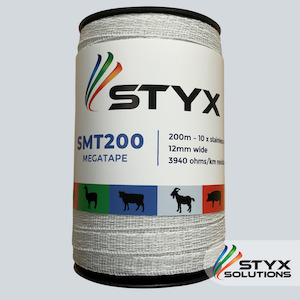 SMT200 Megatape 10 x S/S wires, 12mm wide x 200m Styx Solutions