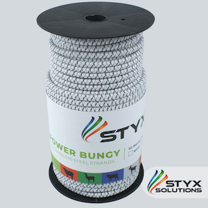 Reflective White Bungy x 50m Styx Solutions