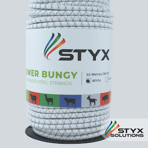 Farm produce or supplies wholesaling: Power Bungy-White x 50m Styx Solutions