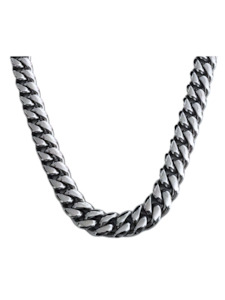 12MM Miami Cuban Chain - White Gold