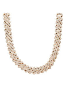 12MM Iced Cuban Chain - Gold