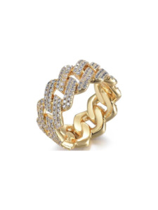 Iced Cuban Chain Ring