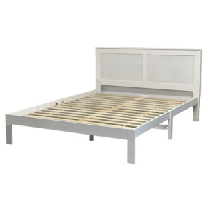 Furniture: 'Metro' Solid Pine Bed Frame Double