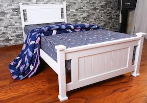 Furniture: Bristol Pine Bed Frame+ Basic Mattress