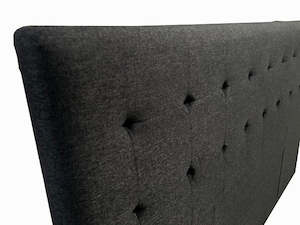 Boston Headboard Charcoal Double