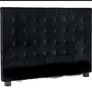 Hyde Free Standing Headboard Black Velvet King