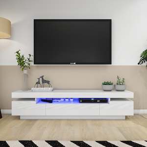 Furniture: Roux WHITE TV UNIT