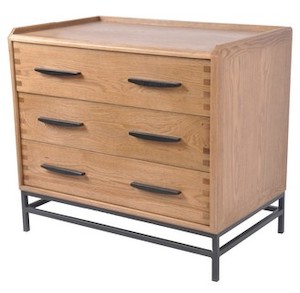 Oak & Metal Chest