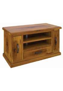 Furniture: American Rustic Low TV Unit