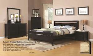 Paiden Queen Bed – Black