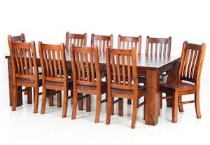 Furniture: Felton 11 Piece Dining Suite. 2400 x 1200