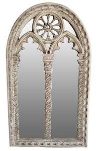 Gothic Mirror Antiqued Cream