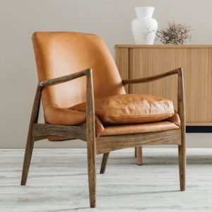 Steiner Leather Armchair Cognac