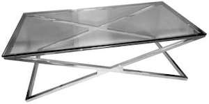 Furniture: Coffee Table Ss Silver