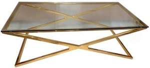 Furniture: Coffee Table Ss Gold