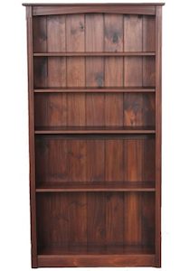 SC-18X9x24 Scrubby Creek 18 9 24D Bookcase- Medium Mahogany Oil