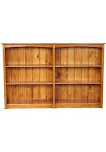 Furniture: SC-12X18-24 Scrubby Creek 12 18 24D Bookcase-Rimu Oil Stain