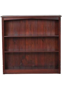 Furniture: SC-12X12-29 Scrubby Creek 12 12 29D Bookcase-Med Mahogany Lacquer