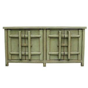 Oriental Painted Buffet – Vintage Green