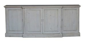 Old Pine, 4-door Sideboard With A Antique White Finish