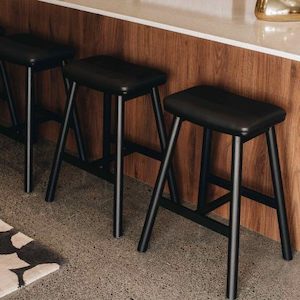 Furniture: Hue Barstool – Black Oak