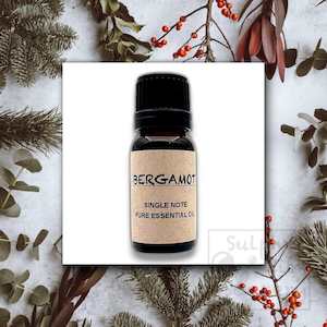 Pure bergamot essential oil, single note.