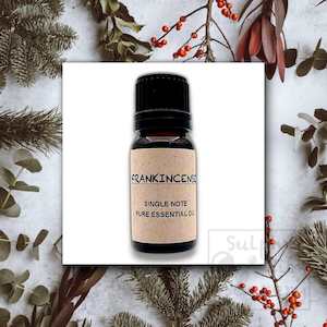 Pure frankincense essential oil, single note.