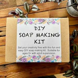 DIY melt and pour soap making kit.