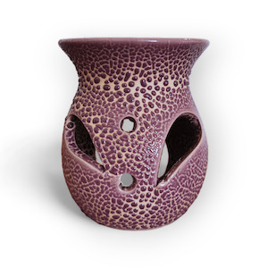 Mini oil burner, bubble texture - purple