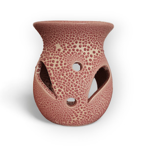 Mini oil burner, bubble texture - pink