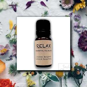 Relax, pure essential oil blend.