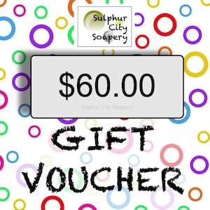 Soap manufacturing: Sulphur City Soapery Gift Card, $60.00