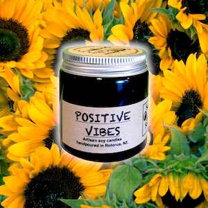 Positive Vibes soy candle. 80g