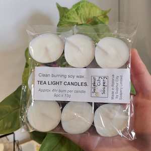 Soy wax tea light candles 9pc